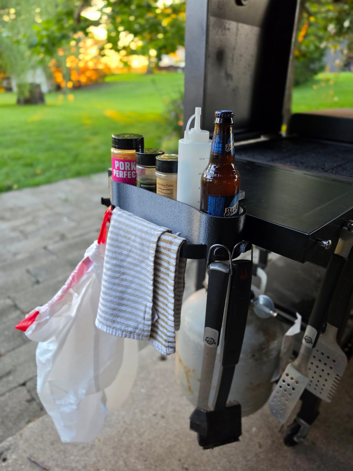 Grill Caddy with Towel Bar