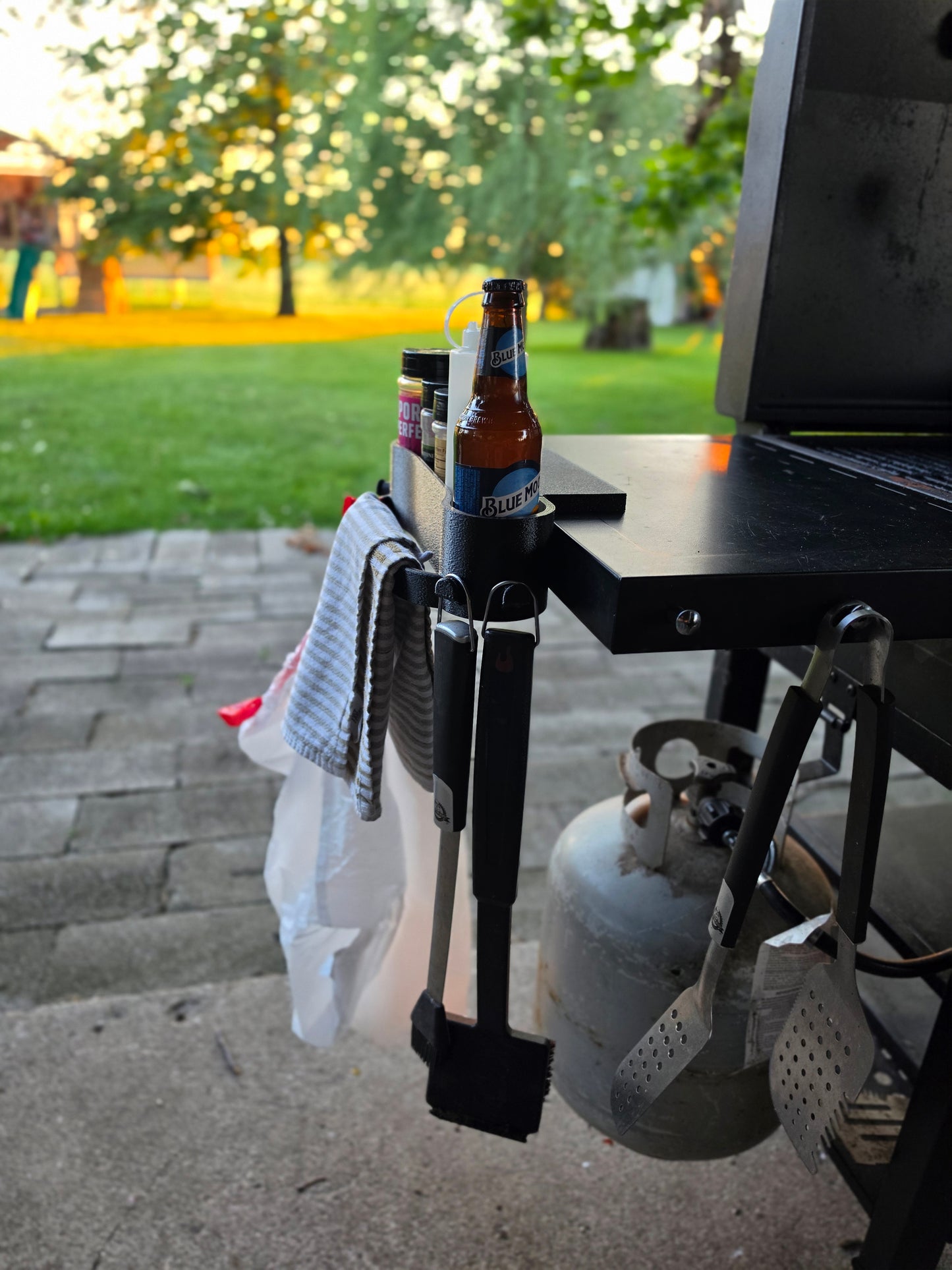 Grill Caddy with Towel Bar